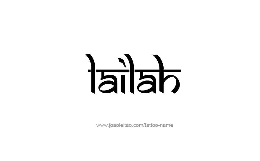 Tattoo Design Name Lailah   