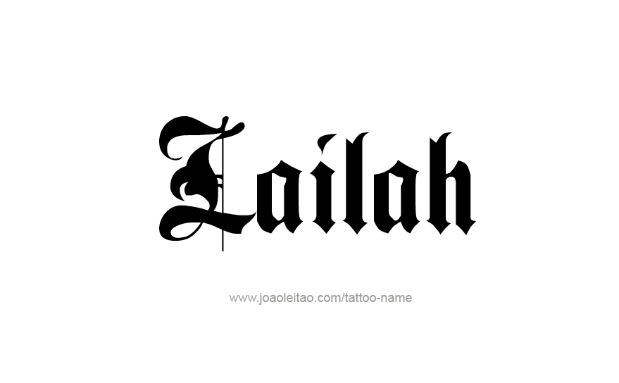 Tattoo Design Name Lailah   