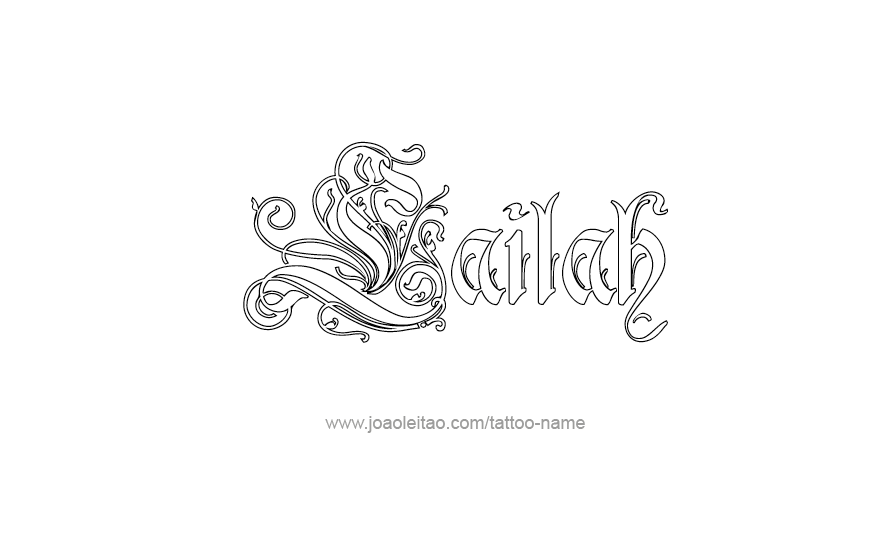 Tattoo Design Name Lailah   