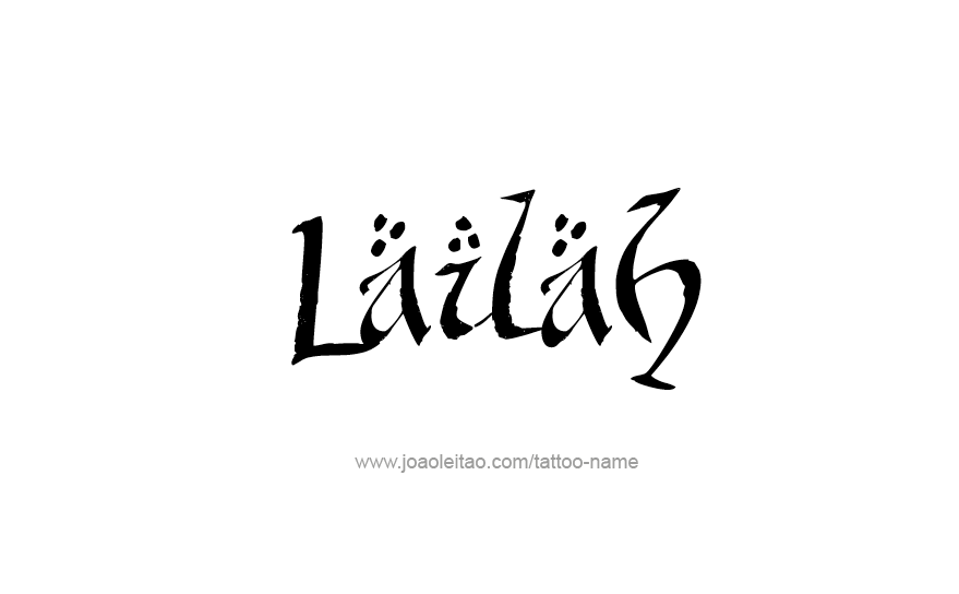 Tattoo Design Name Lailah   