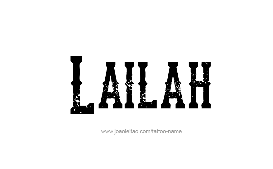 Tattoo Design Name Lailah   