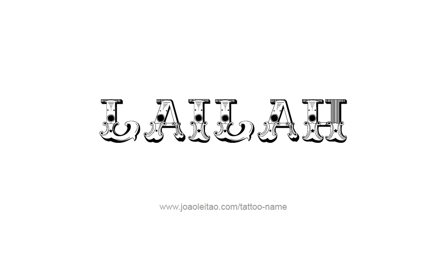 Tattoo Design Name Lailah   
