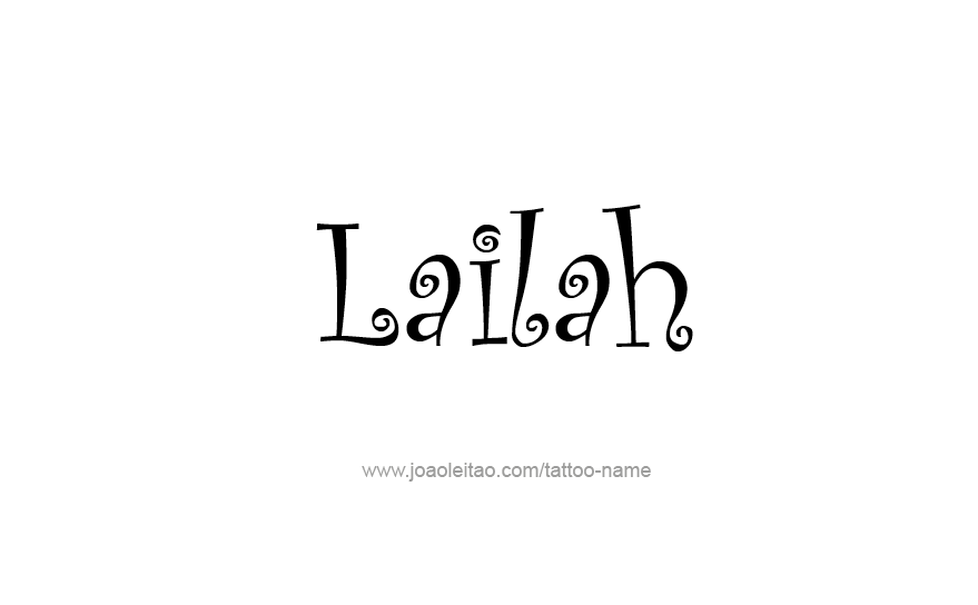 Tattoo Design Name Lailah   