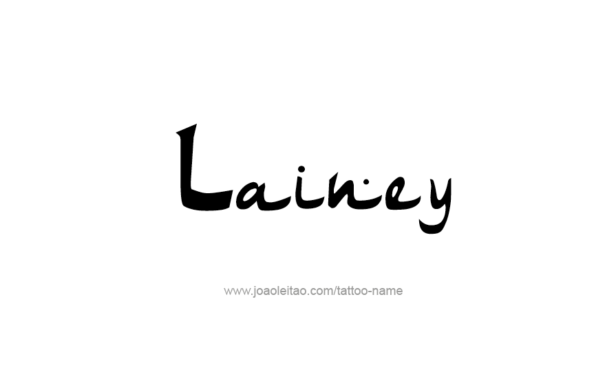 Tattoo Design Name Lainey   