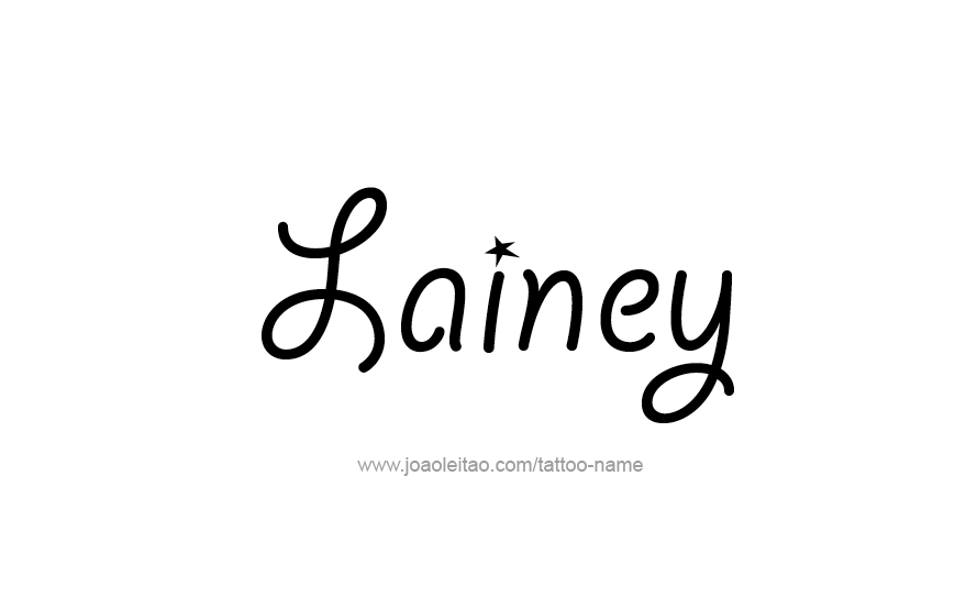 Tattoo Design Name Lainey   