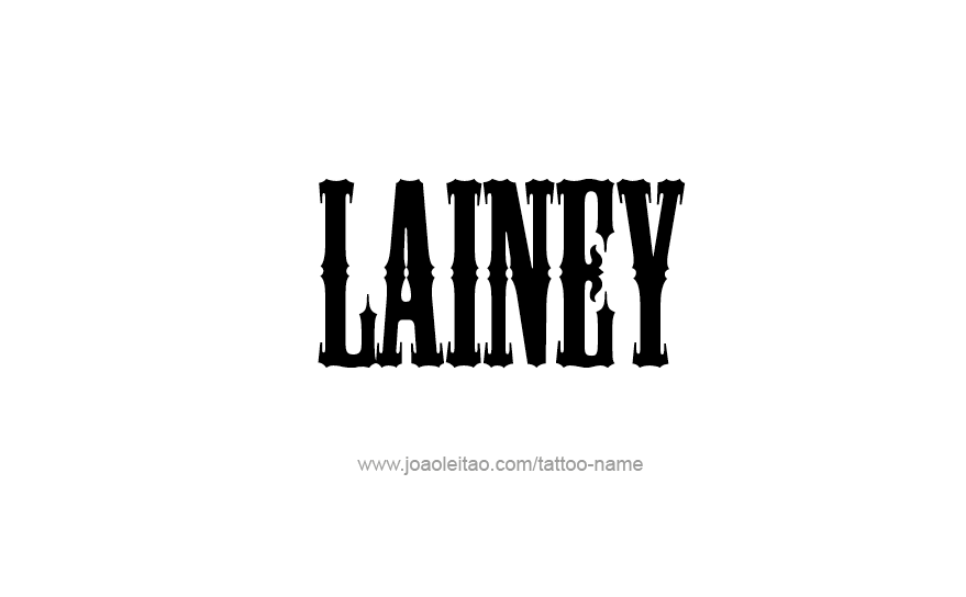 Tattoo Design Name Lainey   