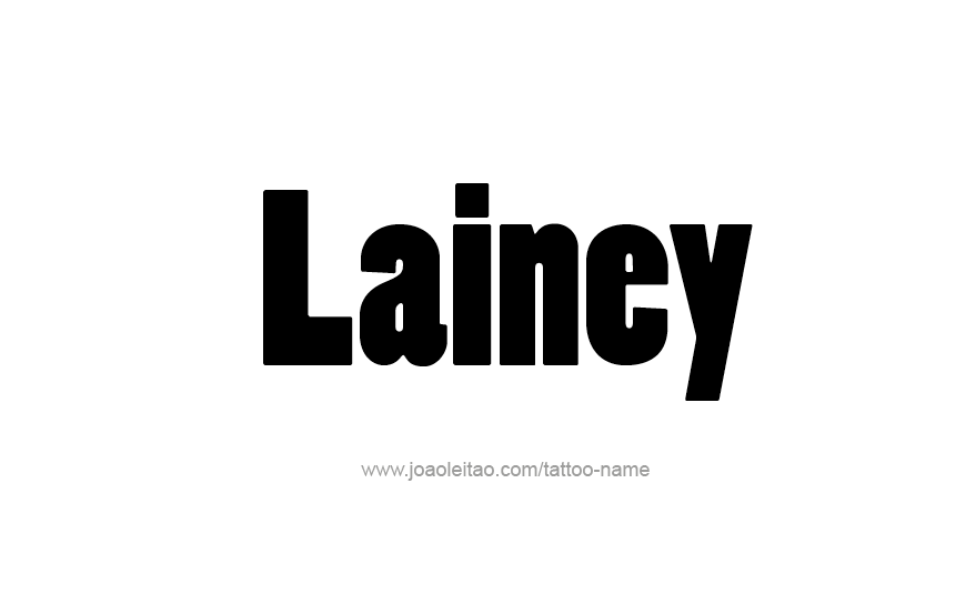 Tattoo Design Name Lainey   