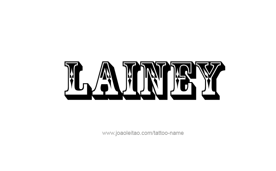 Tattoo Design Name Lainey   