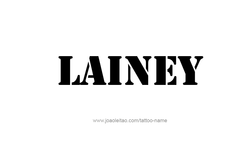 Tattoo Design Name Lainey   