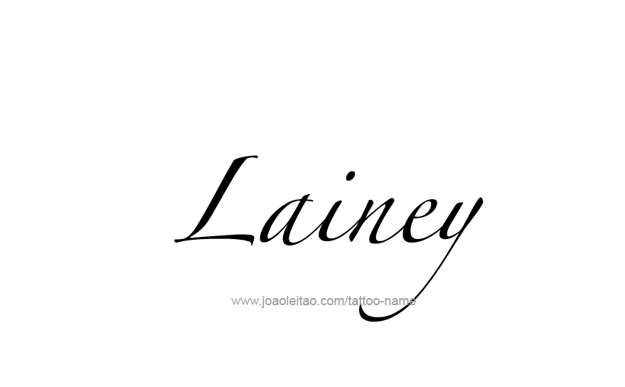 Tattoo Design Name Lainey   