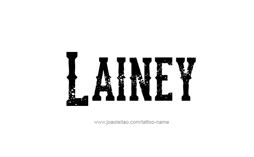 Tattoo Design Name Lainey   