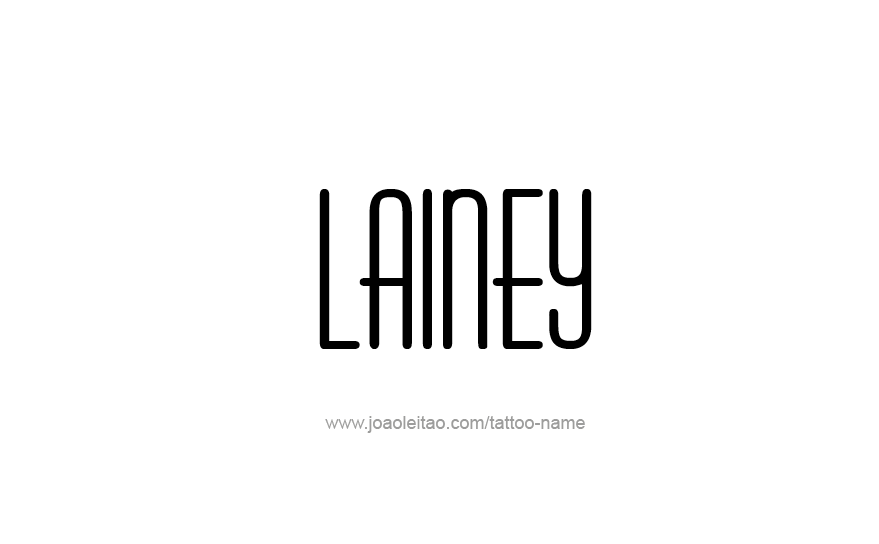 Tattoo Design Name Lainey   