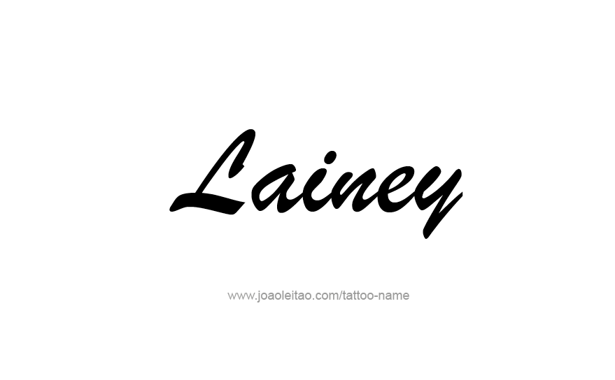 Tattoo Design Name Lainey