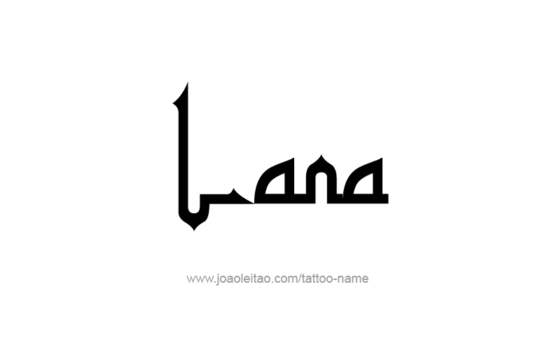 Tattoo Design Name Lana   