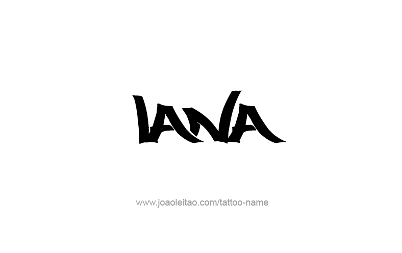 Tattoo Design Name Lana   