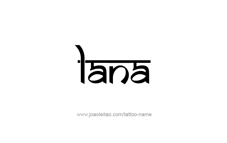 Tattoo Design Name Lana   