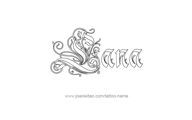 Tattoo Design Name Lana   