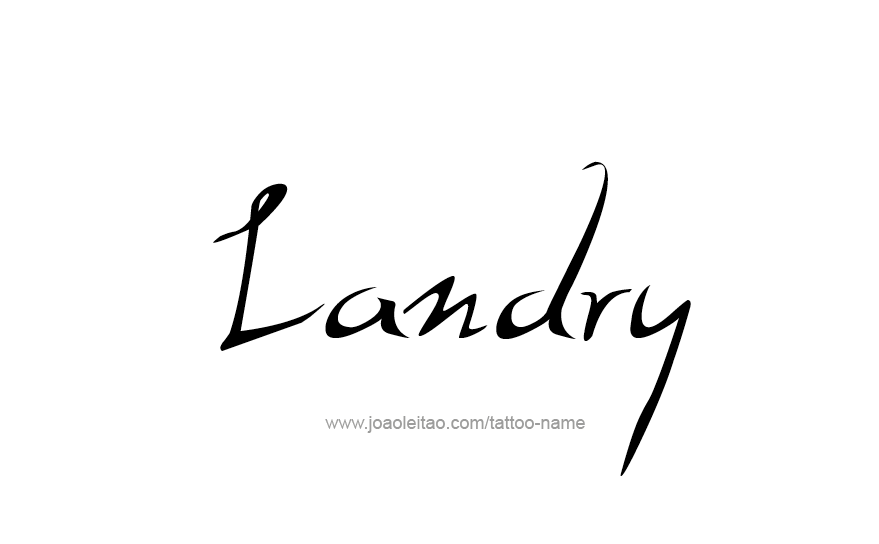 Tattoo Design Name Landry   