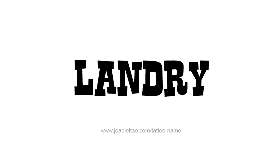 Tattoo Design Name Landry   