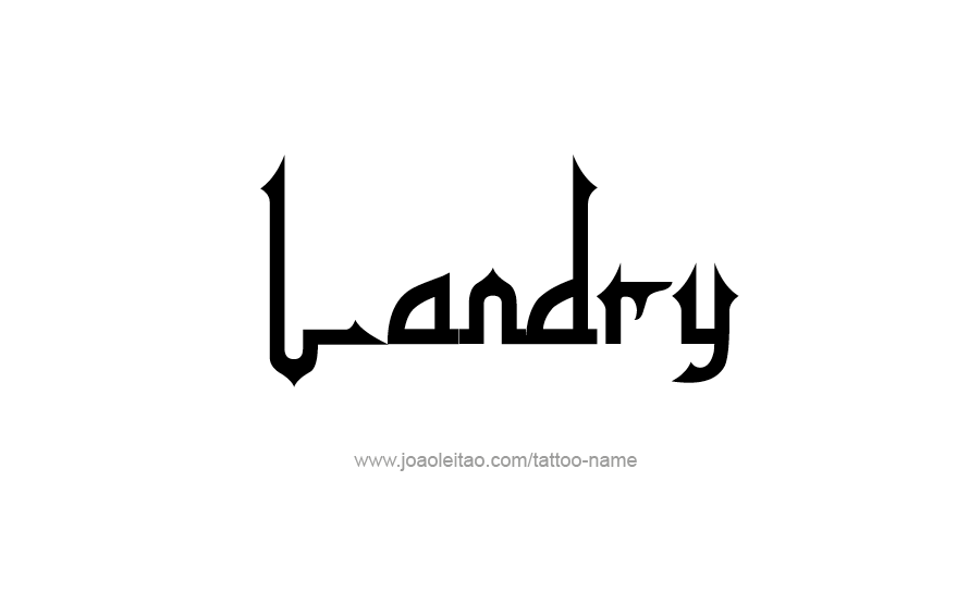 Tattoo Design Name Landry   