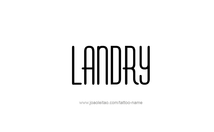 Tattoo Design Name Landry   