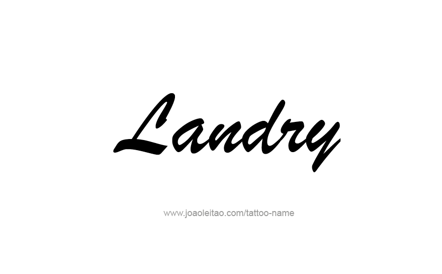 Tattoo Design Name Landry   