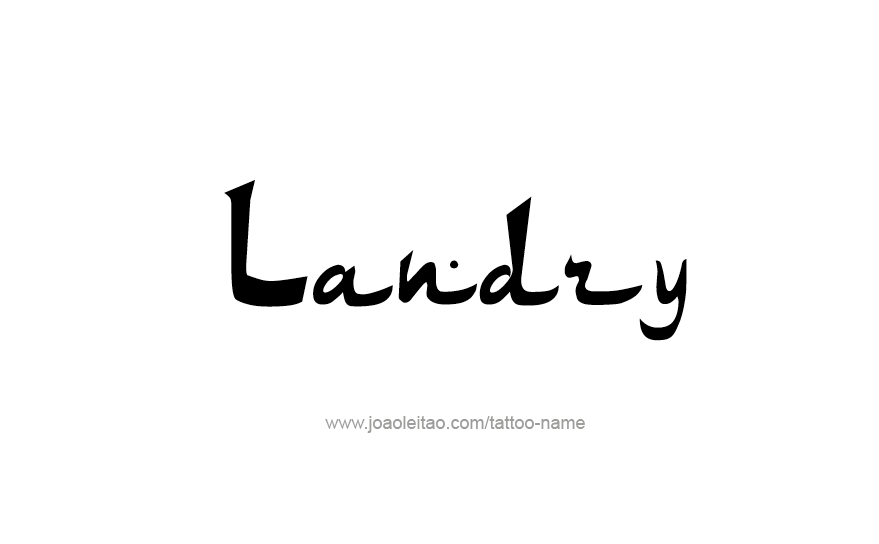 Tattoo Design Name Landry   