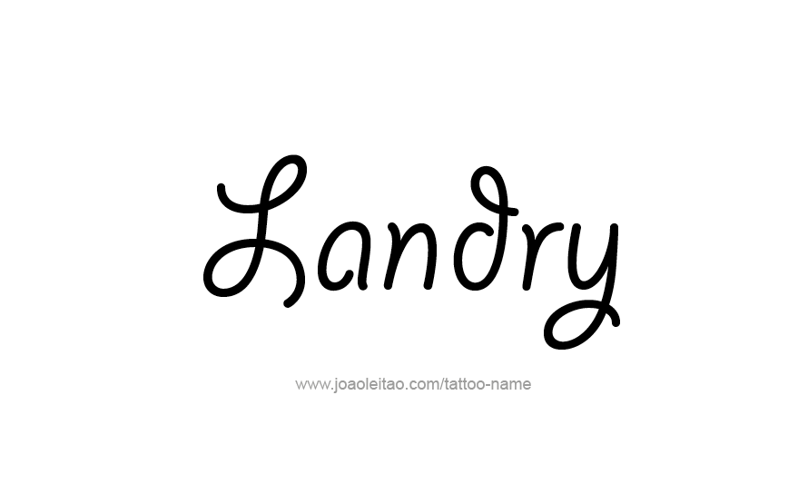 Tattoo Design Name Landry   