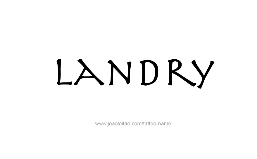 Tattoo Design Name Landry   