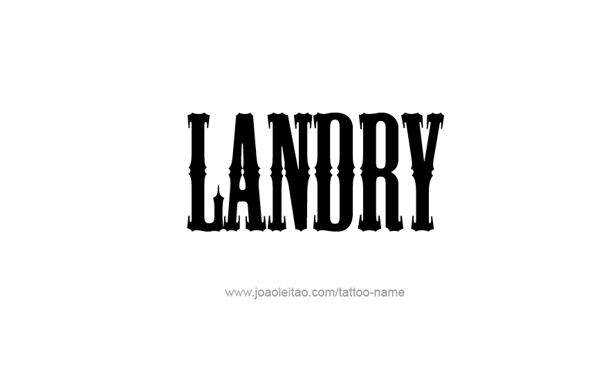 Tattoo Design Name Landry   