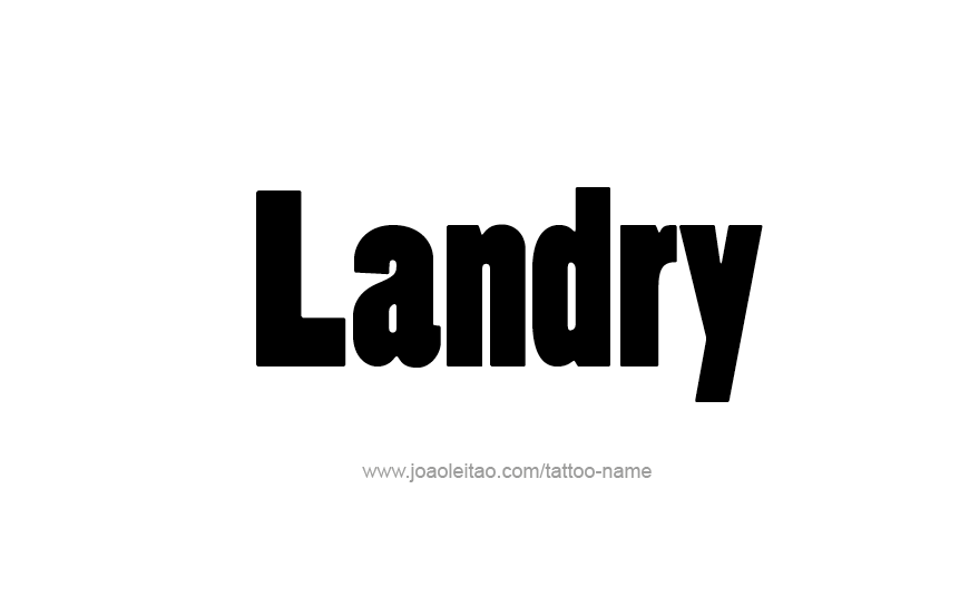 Tattoo Design Name Landry   