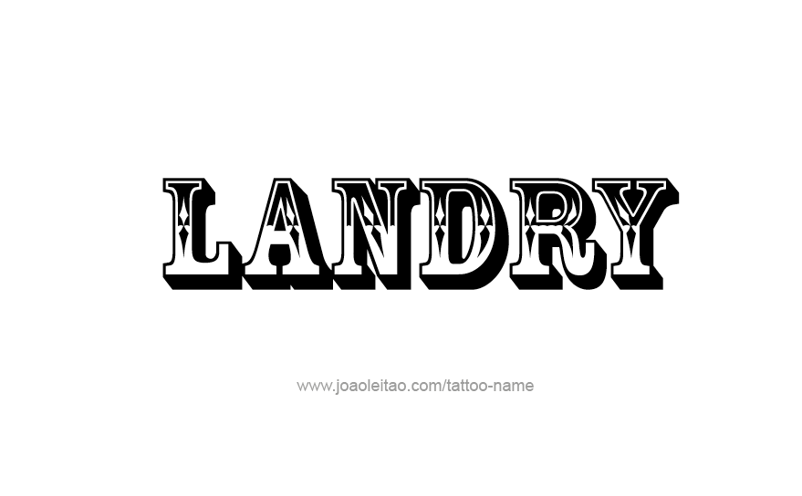 Tattoo Design Name Landry   