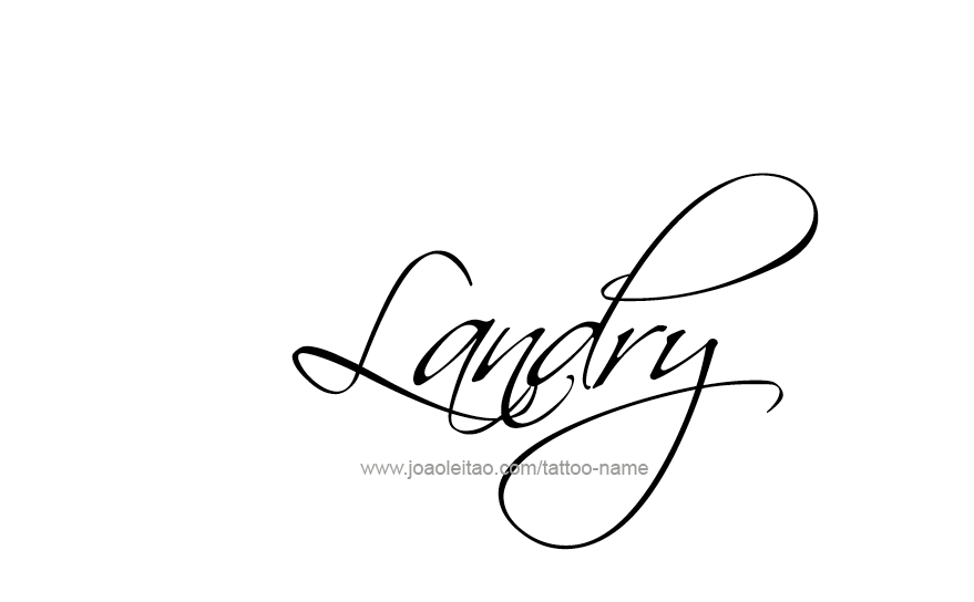 Tattoo Design Name Landry   