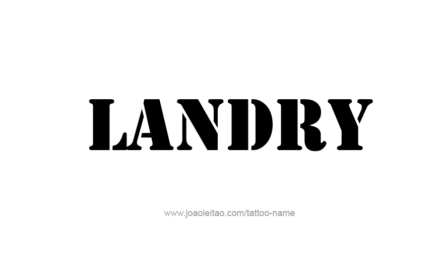 Tattoo Design Name Landry   