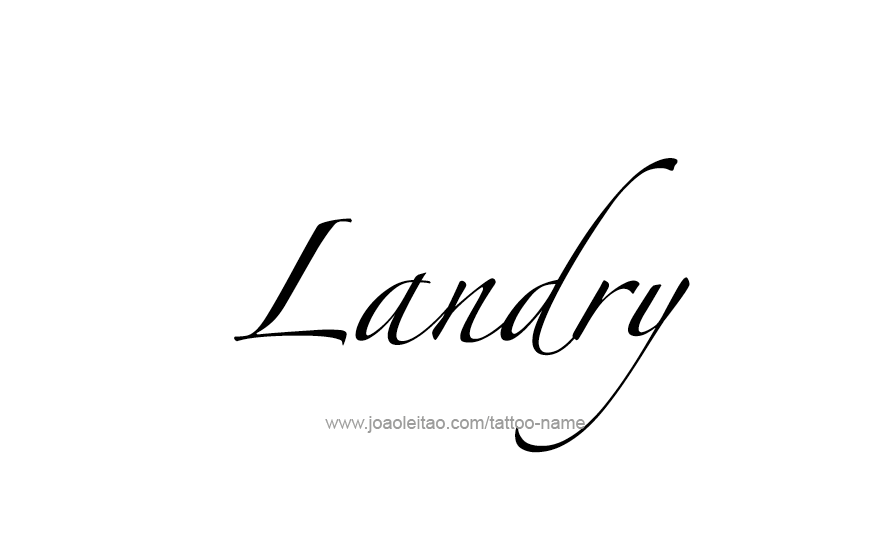 Tattoo Design Name Landry   