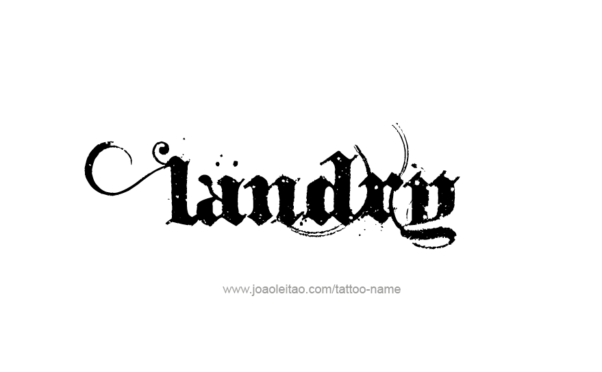 Tattoo Design Name Landry   