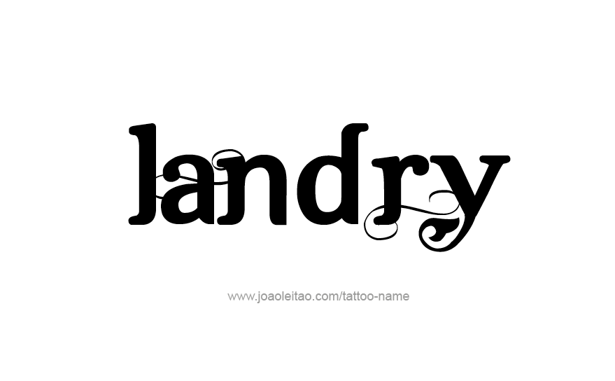 Tattoo Design Name Landry   