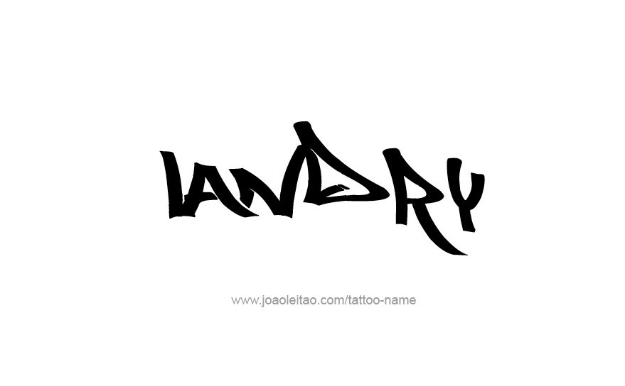 Tattoo Design Name Landry   