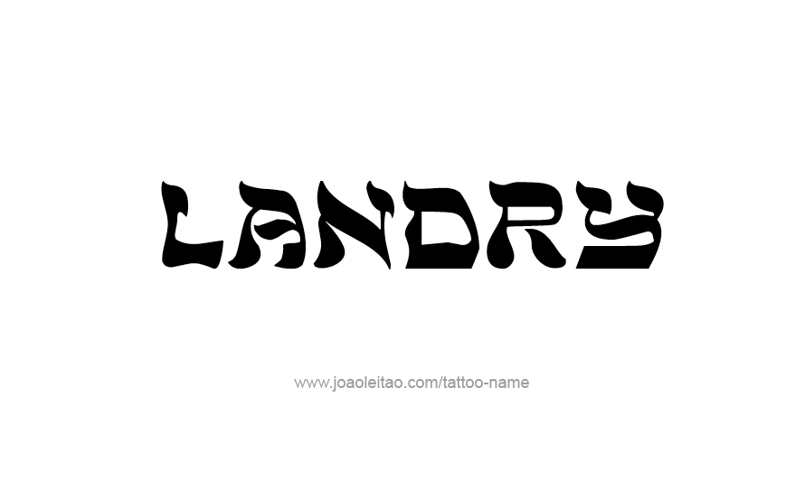 Tattoo Design Name Landry   