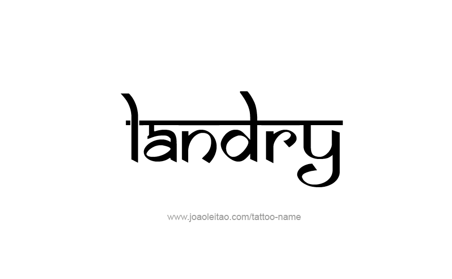 Tattoo Design Name Landry   