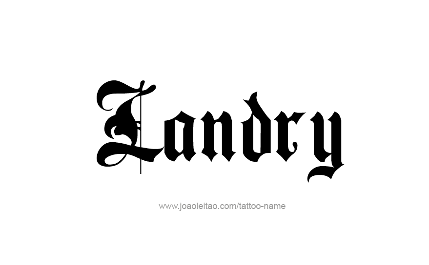 Tattoo Design Name Landry   