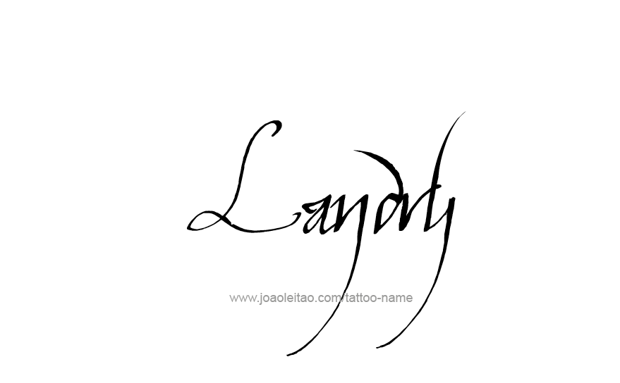 Tattoo Design Name Landry   