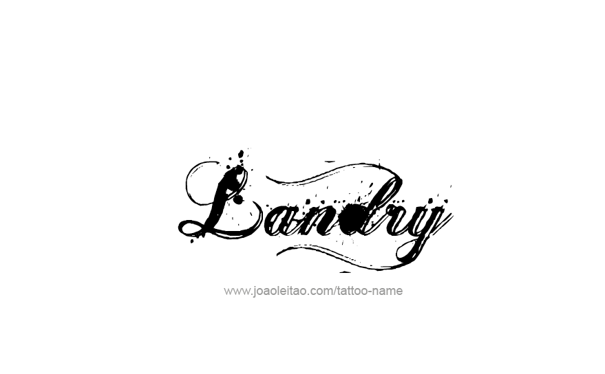 Tattoo Design Name Landry   