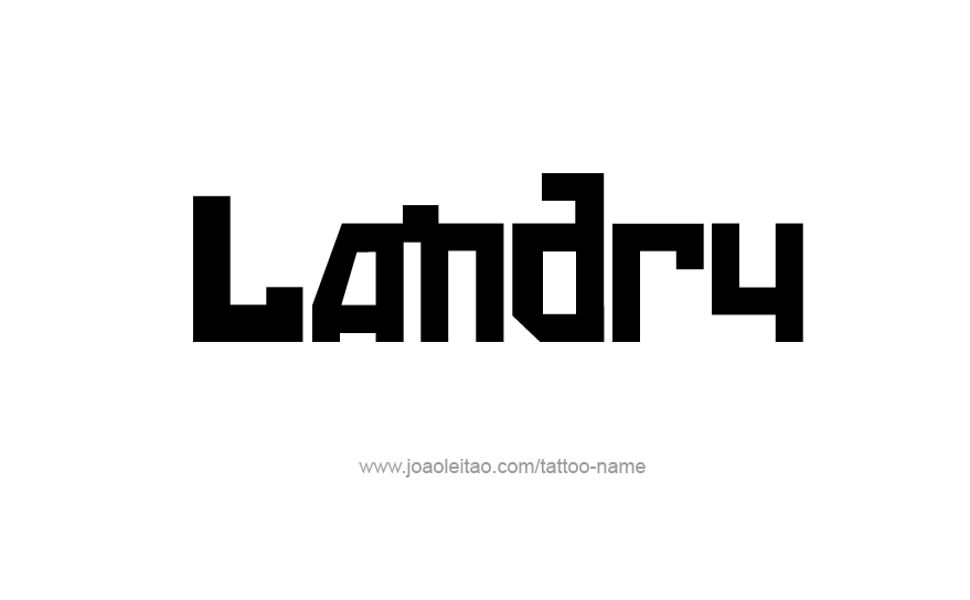 Tattoo Design Name Landry   