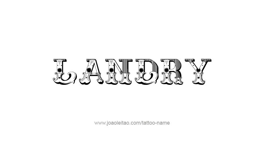 Tattoo Design Name Landry   