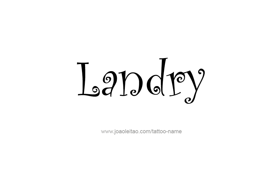 Tattoo Design Name Landry   