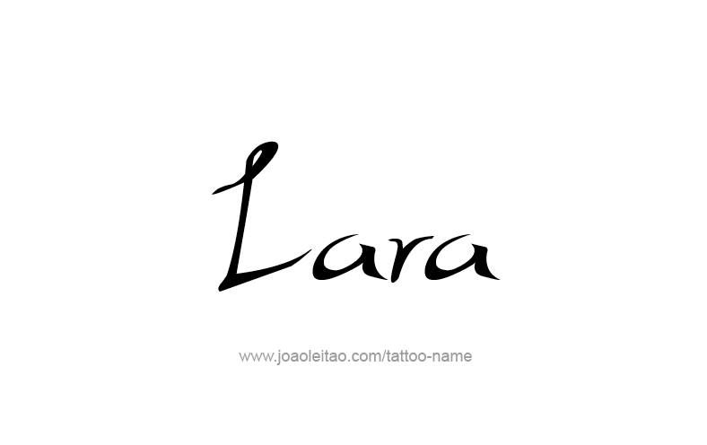 Tattoo Design Name Lara   