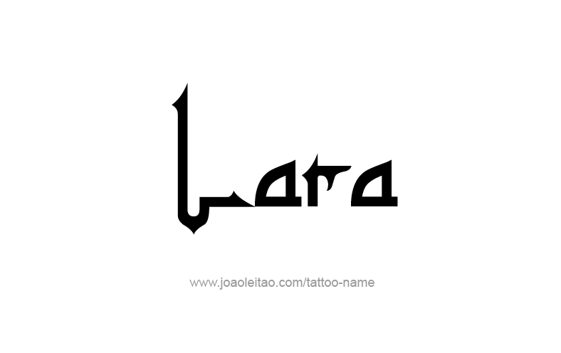 Tattoo Design Name Lara   