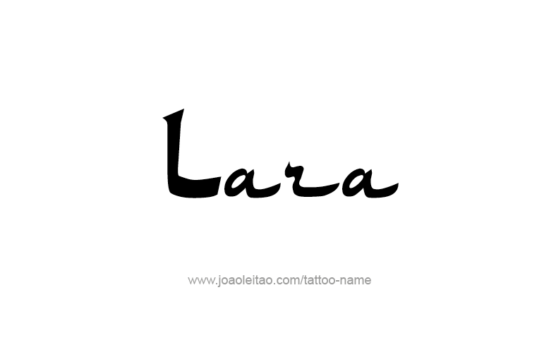 Tattoo Design Name Lara   