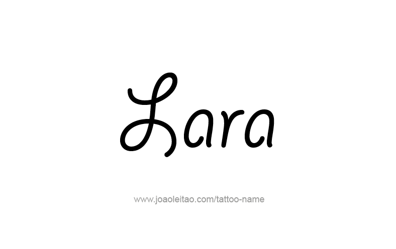 Tattoo Design Name Lara   